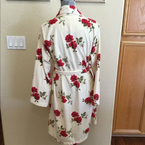 Lauren Ralph Lauren Floral Monogram Crest  Robe - Picture 7 of 10
